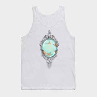 Vintage Turquoise birthstone frame Tank Top